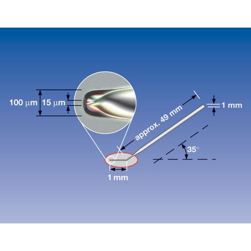 Капилляры VacuTip I, для ИКСИ, угол наклона 35°, d внутренний 15 мкм, d внешний 100 мкм, стерильные, 25 шт./уп.