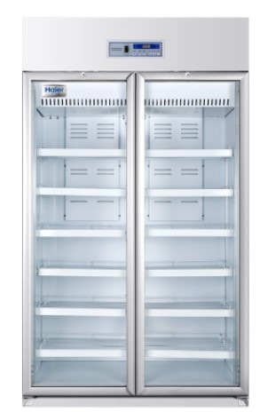 Холодильник, 890 л, +2…+8 °C, две двери со стеклом, HYC-940, Haier