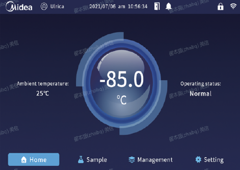 Дисплей морозильника до -86 °С, 838 л, Dual Guard, сенсорный экран, MD-86L818BS, Midea