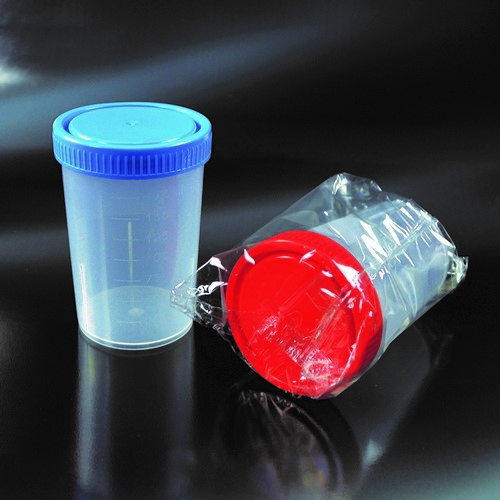 Контейнер для мочи, 125 мл, стерильн., ПП, градуир., с участком для подписи, резьб., 1 шт., Nuova Aptaca