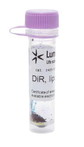 Краситель флуоресцентный DiR, липофильный, для мечения мембран и трассировки клеток, 5 мг, Lumiprobe