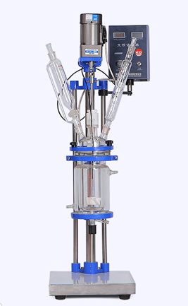 Реактор лабораторный, 400 °С, 20 л, EXS-20L, с рубашкой, верхнеприводной мешалкой с взрывобезопасным исполнением, штативом