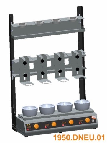 Анализатор (экстрактор) жира, 4 места,  цифровой, 1950.DNEU.01