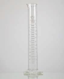 Цилиндр мерный, класс А, 100,0 мл, ц.д. 1,0 мл, БС, градуировка, шестиугольное основание, защитное кольцо, 2 шт./уп., Glasscolab, Индия