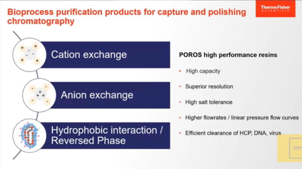 Bioprocess purification products for capture and polishing chromatography