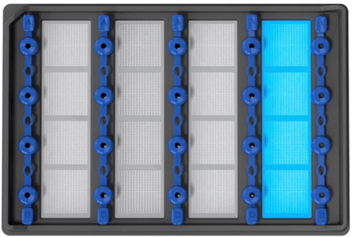 Планшет MAP 16 позволяет проводит 4, 8, 12 или 16 реакций одновременно