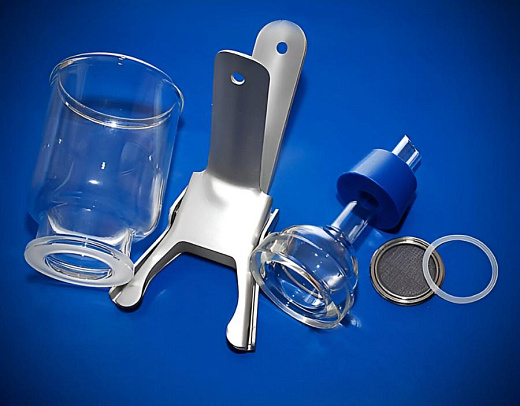 Фильтродержатель для вакуумной фильтрации, одноместный, d 47 мм, воронка 300 мл, стекло, подложка из н/ж стали