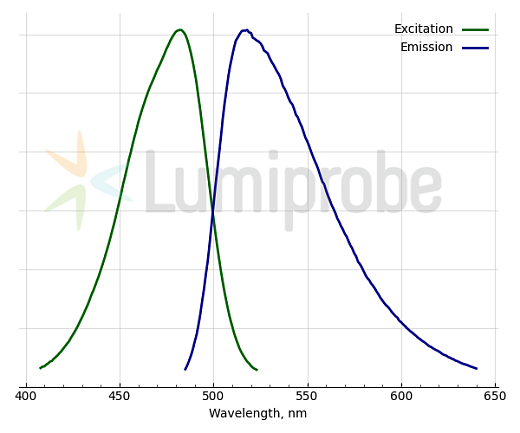 Краситель для окрашивания РНК в геле ssGreen, 10 000×, Lumiprobe, Россия