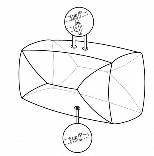 Мешки для сбора, хранения и транспортировки культуральной жидкости 3D Productainer BPCs, 100 литров, материал ASI 26/77, 3 порта, тип 3 Фото 1