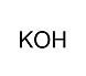 Калий гидроксид, 85%, хлопья, 500 г, CDH