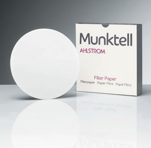 Фильтры зольные, круглые, тип 106, d 110 мм, 100 г/м², 75 с/10 мл, 3-4 мкм, 100 шт Фото 2