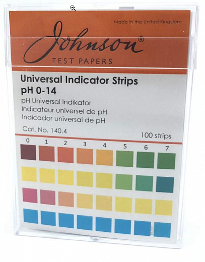 Индикаторная бумага pH 0-14, шаг 1, на пластиковой подложке