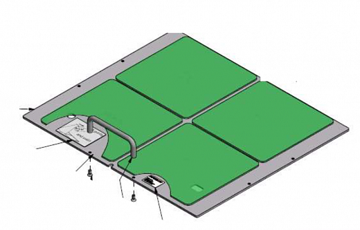 Платформа универсальная, тип N, 480×420 мм, с клейким покрытием