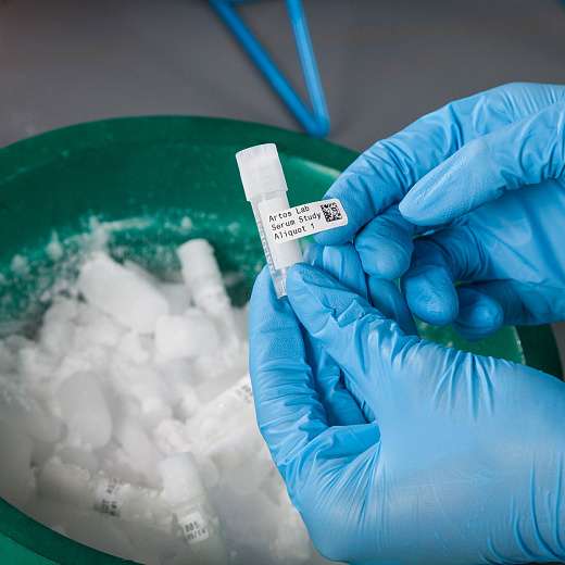 Этикетки M61-120-492 для BMP61, M611, прямоугольные 25,4 х 12,7 мм, круглые d 12,7 мм, материал FreezerBondz, 250 шт. Фото 4