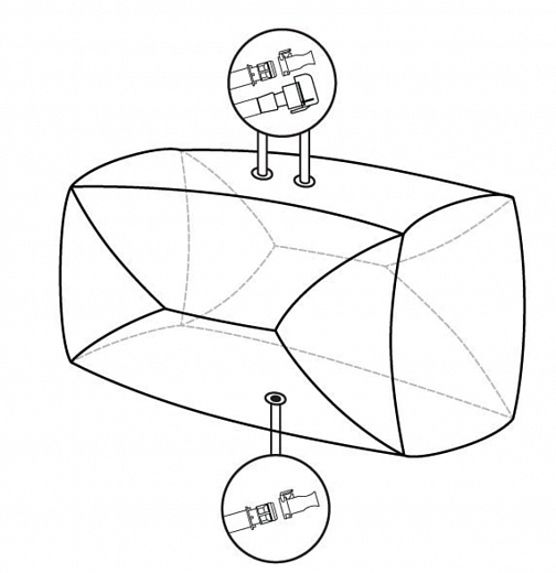 Мешки для сбора, хранения и транспортировки культуральной жидкости 3D Productainer BPCs, 100 литров, материал ASI 26/77, 3 порта, тип 2 Фото 1