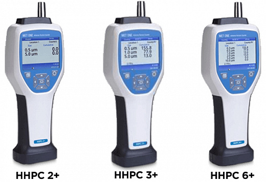 Счетчик частиц портативный, 0,5-5 мкм, 3 канала, MET ONE HHPC 3+, с кейсом