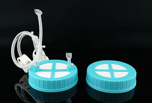 Колба высокопроизводительная Томсона 5000 мл, PC, вентилируемая крышка с портами и трубками, стерильная, , 1 шт./уп., 4 уп./кор.