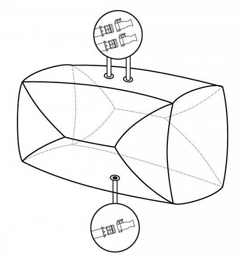 Мешки для сбора, хранения и транспортировки культуральной жидкости 3D Productainer BPCs, 1000 литров, материал ASI 26/77, 3 порта, широкий, тип 2 Фото 1