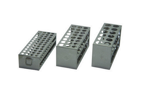 Штатив для пробирок, d 32 мм, 12 мест, нержавеющая сталь