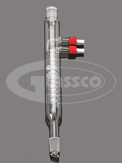 Холодильник спиральный (холодильник  Димрота), L 300 мм, керн 24/29, муфта 24/29, Glassco