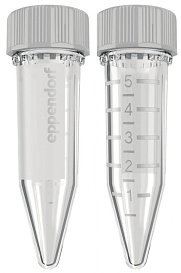 Пробирки 5 мл, типа Эппендорф, до 25 000g, с закручивающейся крышкой, Eppendorf Quality, бесцветные, 100 шт./пакет, 200 шт./уп.