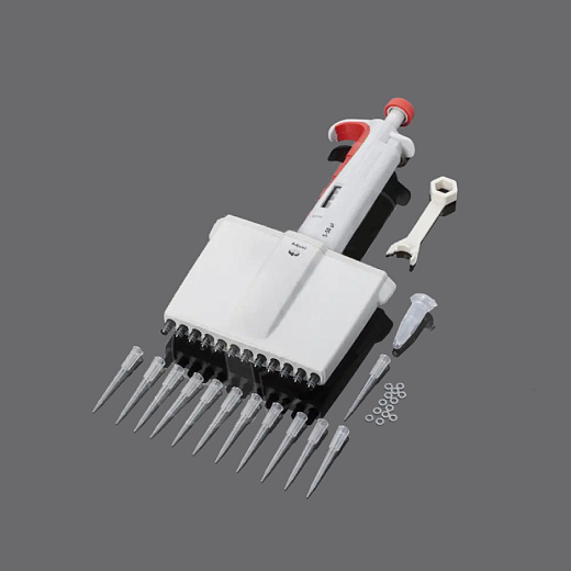 Автоматическая пипетка механическая 0,5-10 мкл 12-канальная, Glassco