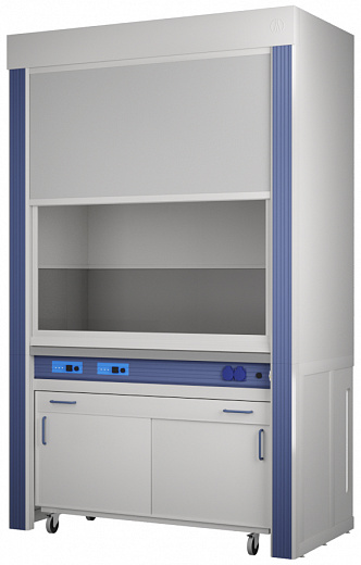 Шкаф вытяжной для работы с кислотами, ширина 150 см, корпус – металлокаркас, столешница – цельная керамика Fridurit, с нагревательным блоком Фото 1