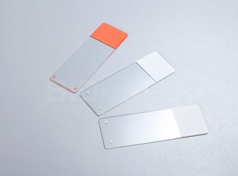 Стекло предметное, 26×76×1 мм, шлиф. кр. 45°, положительно заряженное, синее поле для маркировки, 50 шт./уп., 50 уп./кор., Китай