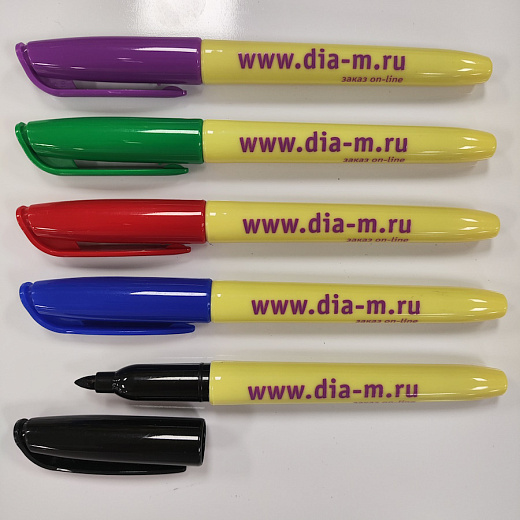 Маркеры перманентный по стеклу и пластмассе, 2 мм