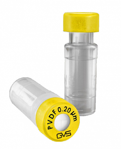 Фильтр-виала 0,22 мкм, прозрачная, 12х32 мм, ПВДФ, 100 шт/уп, GVS