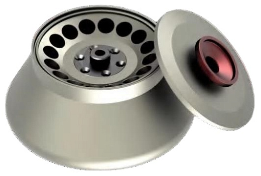 Ротор угловой (титановый сплав), 24600 об/мин, 65000 g, 16 пробирок×10 мл, Shukе