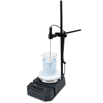 Мешалка магнитная, объём по воде 5 л, d платформы 135 мм, нагрев до 280 °С, 50-1500 об/мин, датчик PT1000, штатив, DMS5-280 package, DLab, Китай