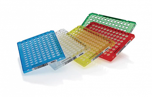 Планшеты для ПЦР, 96-лун., MicroAmp EnduraPlate, со штрих-кодом, оптически прозрачные, цветные, 5 шт./уп.