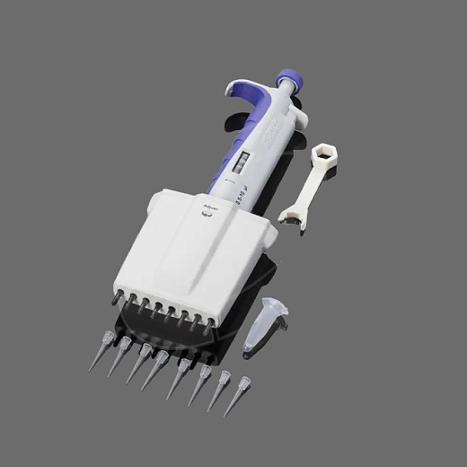 Автоматическая пипетка механическая 20-200 мкл 8-канальная, Glassco