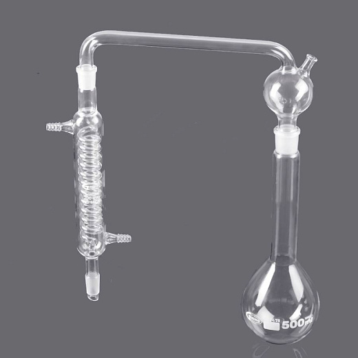 Дистиллятор стеклянный для определения азота, 800 мл, 1 шт., Glassco