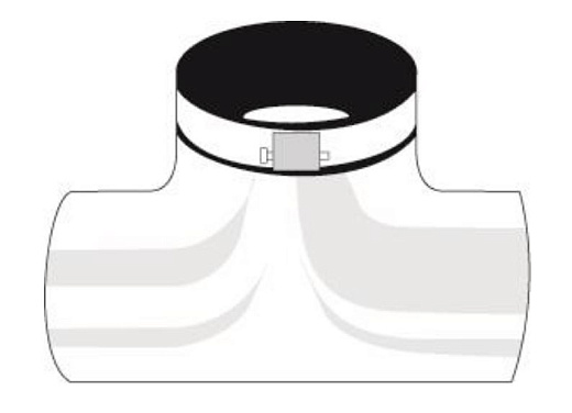 Разветлитель воздуховода, диаметр 125-125-125 мм, Nederman