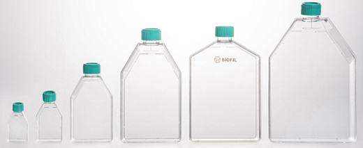 Флаконы культуральные, вентилируемая крышка, обработанная поверхность (ТС), полистирол, стерильные