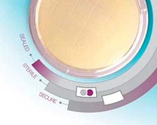 Контактные чашки Петри 90 мм с триптон-соевый агаром (TSA) и лецитином, полисорбатом 80, тиосульфатом натрия, L-гистидином, с индикатором VHP, в тройной упаковке, Oxoid, 10 шт./уп., 10 уп./кор.