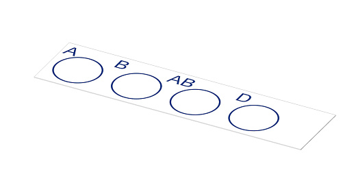 Карточка-планшет на 4 лунки, 50 шт./уп., 2000 шт./кор., Россия