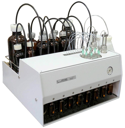 Синтезатор ДНК/РНК ASM-800ET 8 олигонуклеотидов/ 4 часа, длина олигонуклеотидов – 250 мономеров, масштаб синтеза до 15 мкМ