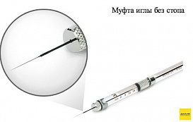 Шприц нейронный 50 мкл, тип иглы 33/20/3, Neuros 1705 RN