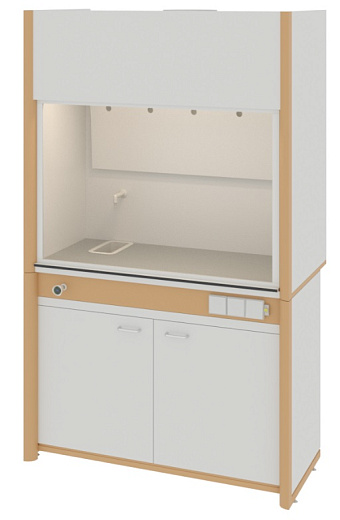 Шкаф вытяжной общего назначения, ширина 120 см, монолитный пластик Trespa