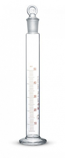 Цилиндр мерный, 25 мл, класс 2, ц.д. 0,5 мл, БС, с пришлифованной пробкой исп. 2, 1 шт./уп.