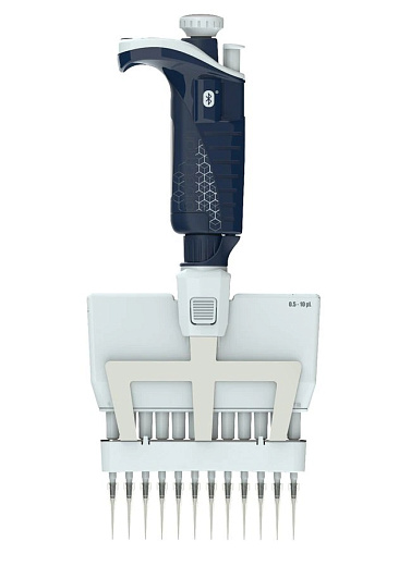 Автоматическая пипетка механическая 20-200 мкл, 12-канальная, Pipetman M P12X200M, Gilson