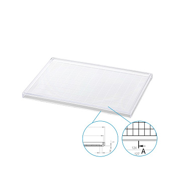 Крышка для микропланшета, прозрачная, с разметкой лунок