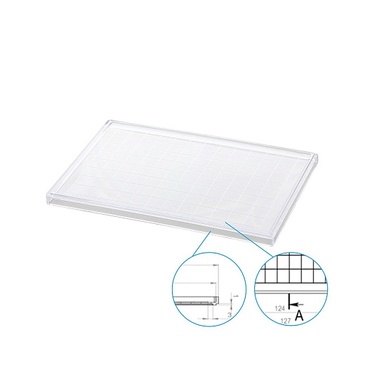 Крышка для микропланшета, прозрачная, с разметкой лунок