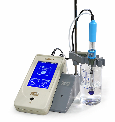 pH–метр, -1-14±0,05, портативный, электрод ЭСК-10603, Тан-1, с подставкой и держателем, Томьаналит