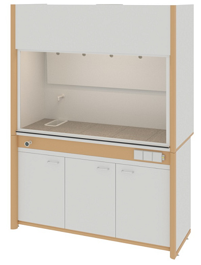 Шкаф вытяжной общего назначения, ширина 150 см, цельная керамика Fridurit 20 мм