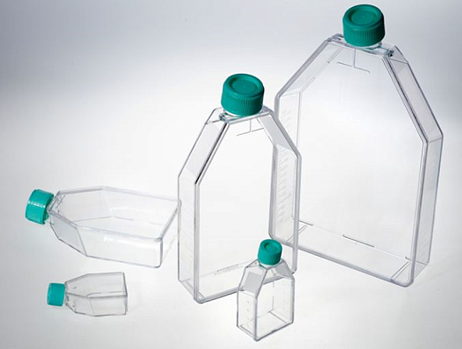 Флаконы культуральные, глухая крышка, обработанная поверхность (CellATTACH), полистирол, стерильные