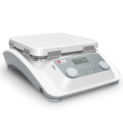 Мешалка магнитная, объём по воде 30 л, платформа 254×254 мм, нагрев до 500 °С, 100-1500 об/мин, датчик PT1000, MS10-H500-Pro package 1, DLab, Китай